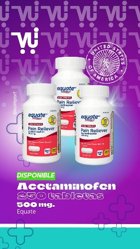 Imagen 1 de Acetaminofen 500mg 250 count Equate
