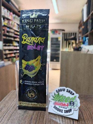 Imagen 1 de Blom sabor a BANANA BLIST + FILTROS. de marca KING PALM. X2
