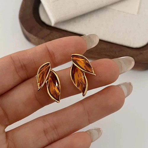 Imagen 1 de Aretes de hojas otoñales