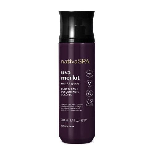 Imagem 1 de Body Splash 200ml Nativa Spa Uva Merlot