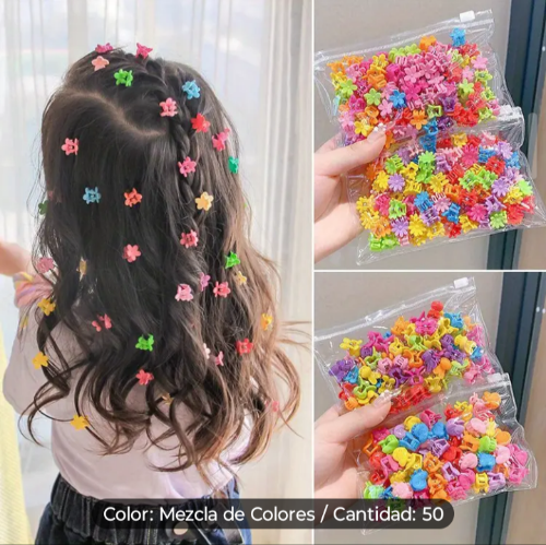 Imagen 1 de 50pcs mini pinzas para el cabello