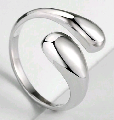 Imagen 1 de Anillo ajustable GOTA Plateado