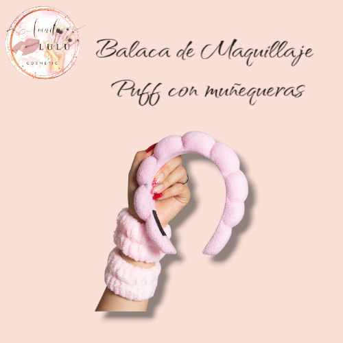Imagen 1 de Balaca de Maquillaje Puff con muñequeras