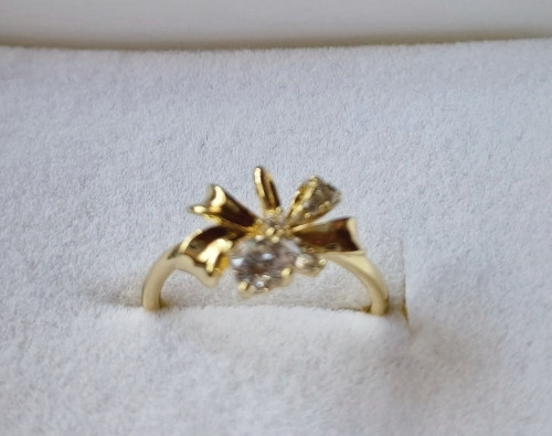 Imagen 1 de Anillo de lazo y perla - Xuping alta calidad