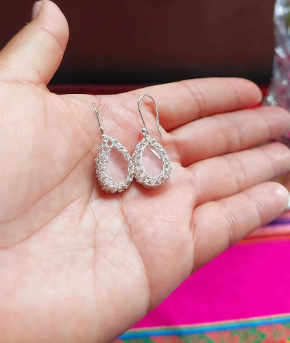 Imagen 1 de Aretes abalorio Rosa