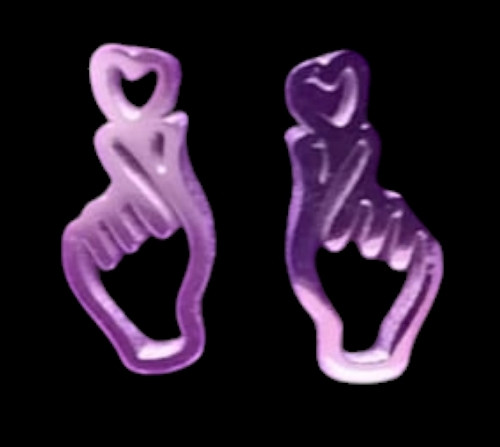 Imagen 1 de Aretes de beso coreano