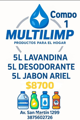 Imagen 1 de Combo 1 lavandina,desodorante, jabon