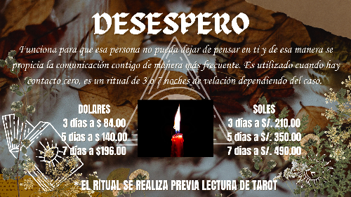 Imagen 1 de RITUAL DE DESESPERO