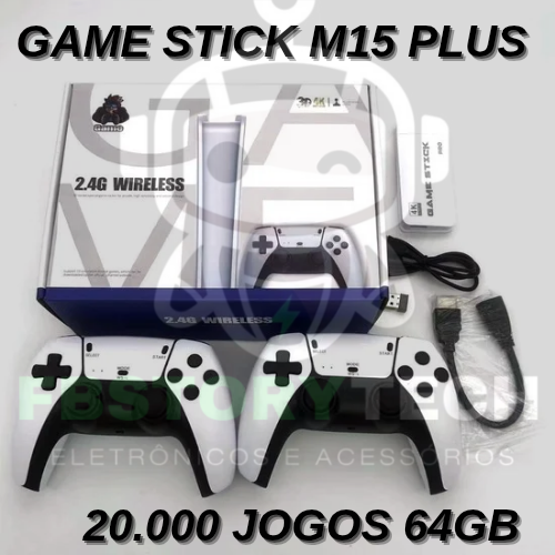 Imagem 1 de 🎮 Game Stick M15 Plus 2025 🔥 Clássicos Retrô, Diversão em Família e Tecnologia Sem Travar! 🕹️👨‍