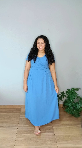 Imagem 1 de Vestido Himary Azul ( Veste 38 ao 42 )