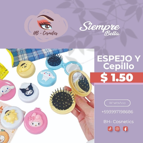Imagen 1 de Espejo con cepillo 2 en 1