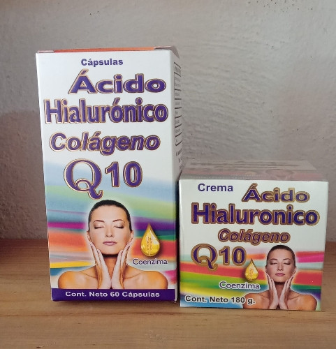 Imagen 1 de Ácido Hialurónico, colágeno  y Q10 60 cápsulas