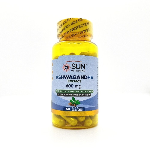 Imagen 1 de Ashwagandha Sun 600mg 60 cápsulas