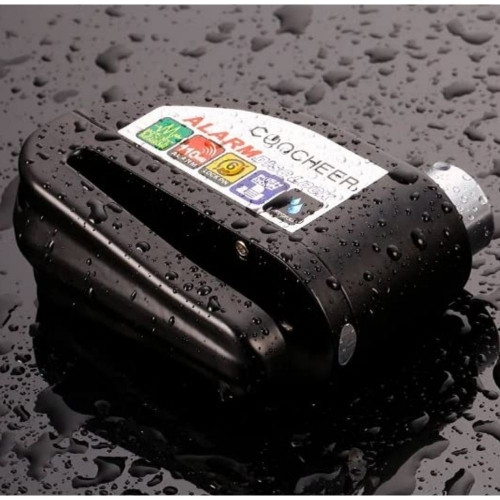 Imagen 1 de Candado con alarma liviano negro