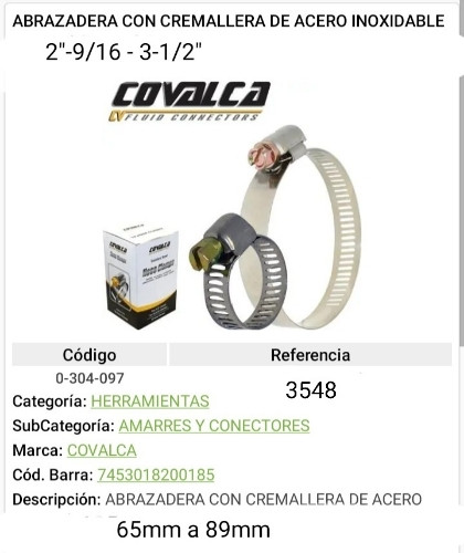 Imagen 1 de Abrazadera acero 3548