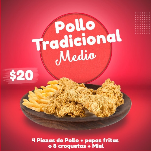 Imagen 1 de 1/2 Pollo Broaster