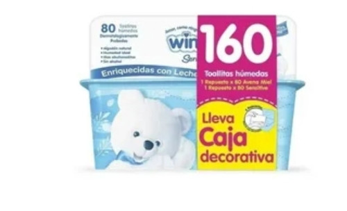 Imagen 1 de 160 Toallitas hum winny Rn 80+caja decorativa