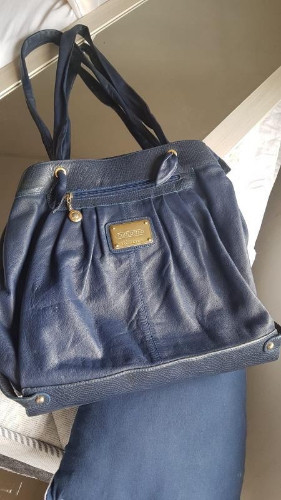 Imagem 1 de Bolsa couro azul