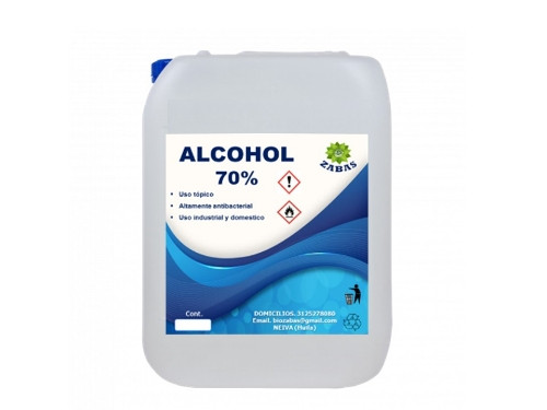 Imagen 1 de ALCOHOL ETILICO AL 70 % X 20 LITROS