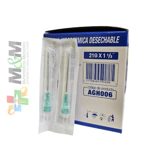 Imagen 1 de Aguja 21G X 1 1/2" caja x100 unidades 