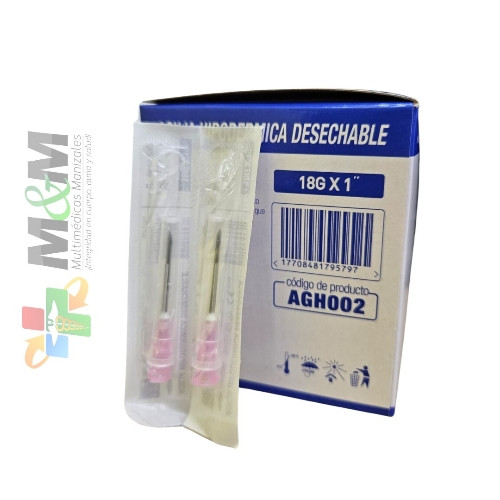 Imagen 1 de Aguja 18G X 1" caja x100 unidades
