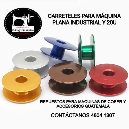 Imagen 1 de 0101 CARRETEL PLANA INDUSTRIAL ALUMINIO CLASE AAA