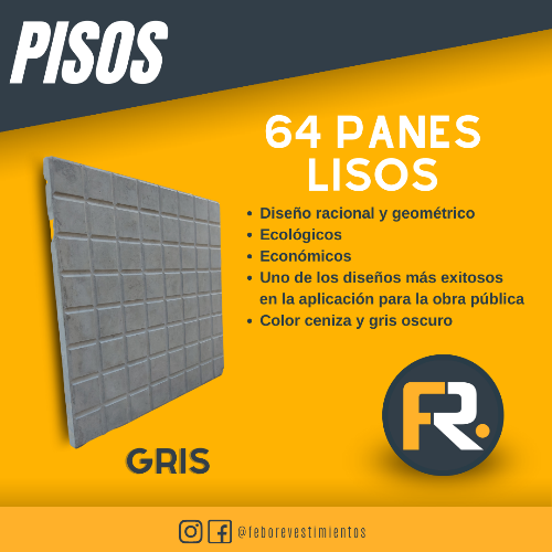 Imagen 1 de 64 Panes Lisos "Gris"