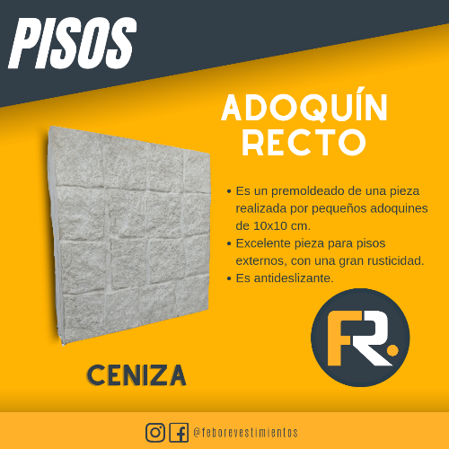 Imagen 1 de Adoquin Recto "Ceniza"
