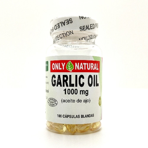 Imagen 1 de Aceite de Ajo (Garlic Oil) Only Natural 1.000mg 100 cápsulas blandas