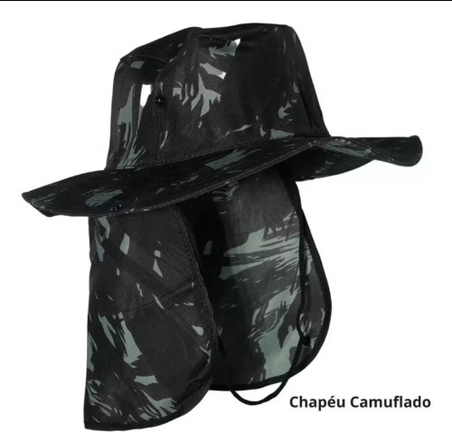 Imagem 1 de Chapéu australiano camuflado preto