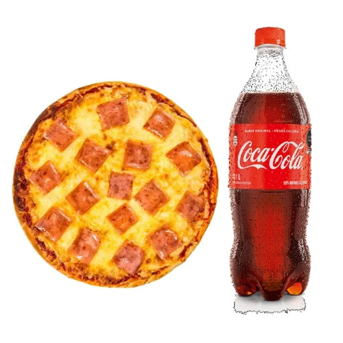 Imagen 1 de Pizza familiar de Hawaiana con refresco de 2L