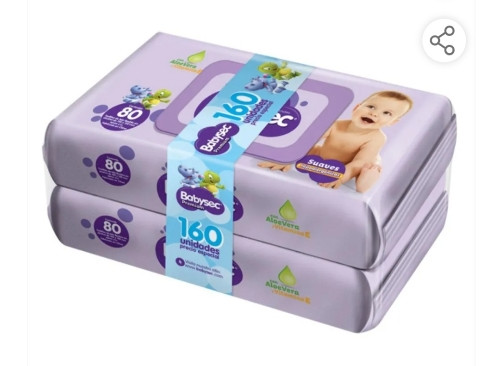 Imagen 1 de 160 Toallitas hum babysec 80+80 unid premium Prom