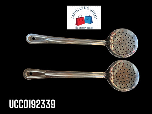 Imagen 1 de  Cucharón con orificio (colador) acero inoxidable Cod.192339