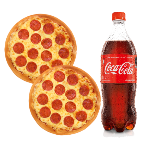 Imagen 1 de Pizza familiar de pepperoni con refresco de 2L