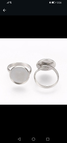 Imagen 1 de Anillos con base para resina