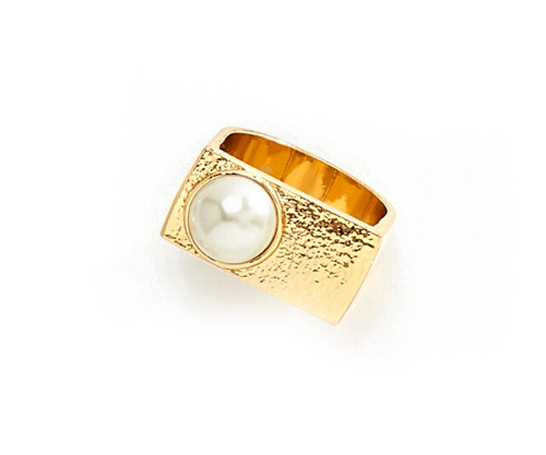 Imagen 1 de Anillo nice oro perla imitacion