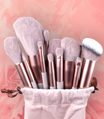 Imagen 1 de 13 piezas portátil Set de brochas de maquillaje