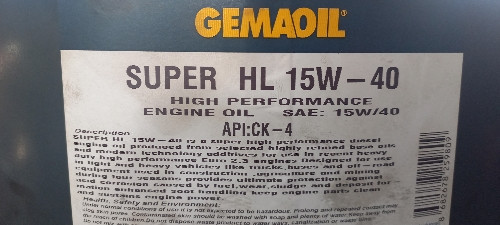 Imagen 1 de Aceite GemaOil 15w40 Ck-4