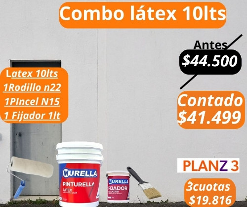 Imagen 1 de Combo látex 10lts.