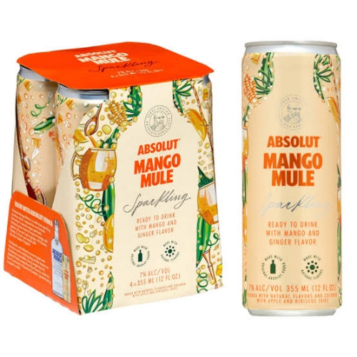 Imagen 1 de Absolut mango en lata 350 ml