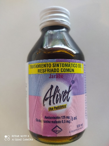 Imagen 1 de 6,5ALIVET JBE PED 125 MG - 0,5 MG X 120 ML