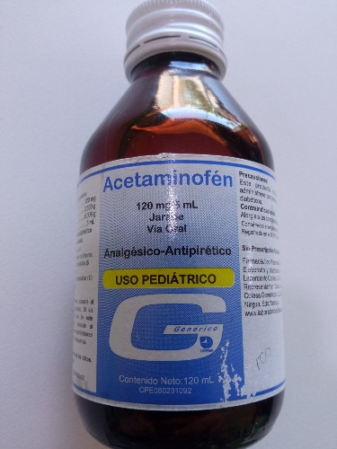 Imagen 1 de Acetaminofen 120mg/5ml Jarabe