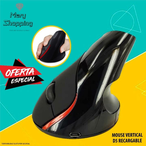 Imagen 1 de Mouse Vertical D5 Recargable