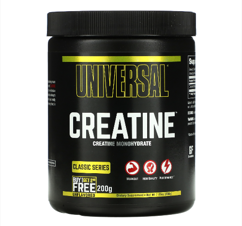 Imagen 1 de Creatina univers@l monohidratada de 200 GRS. 40 servicios, te aporta 5 g de creatina cada scoop