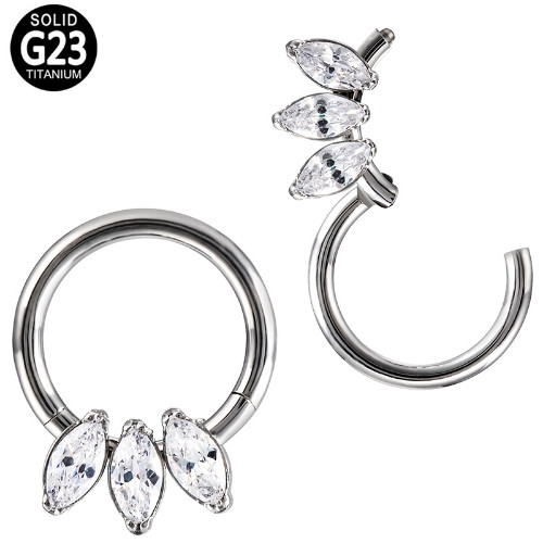 Imagen 1 de Aro Clicker 3 Marquise 16g 10mm f136