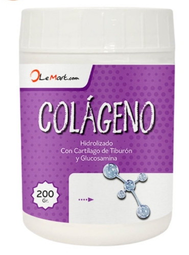 Imagen 1 de Colágeno Hidrolizado, Glucosamina y Cartílago de Tiburón 200g 