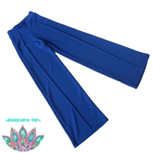Imagen 1 de Pantalón de vestir pierna ancha stretch azul rey 