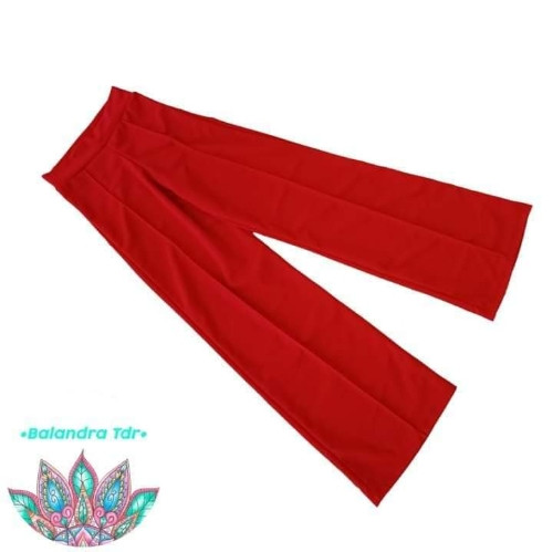 Imagen 1 de Pantalón de vestir pierna ancha stretch color rojo 