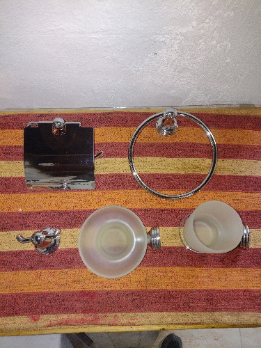 Imagen 1 de Accesorios de baño 5 piezas cromado