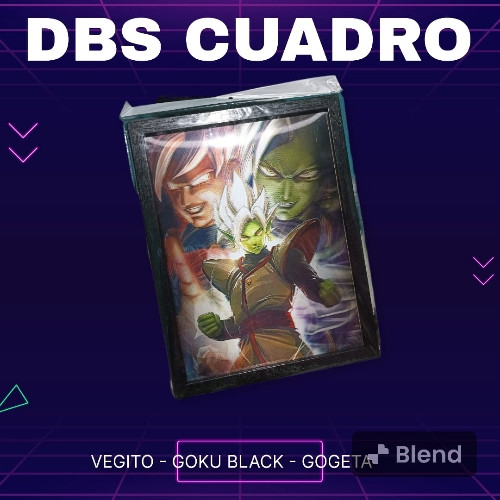 Imagen 1 de Cuadro Dbs Vegito Goku Black Gogeta